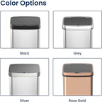 Ninestars 13 Gallon Automatic Trash Can, 50L Touchless Motion Sensor Garbage Can - Image 6