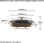 10" x 7" Ceramic Rectangular Casserole Dish - Image 2