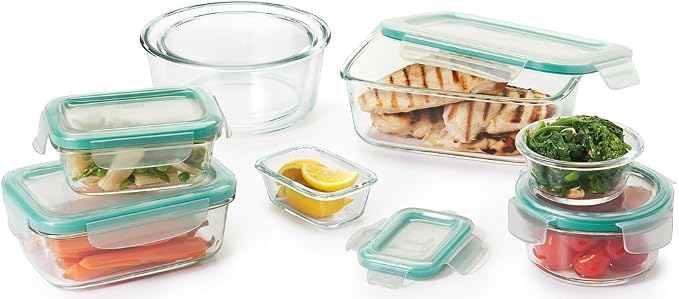 OXO Glass Food Storage Container, 1.6 Cup | Smart Seal | Leakproof | Pack of 2 - Image 7