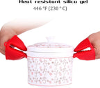 NEPAK 4 Pairs Silicone Cooking Pinch Grips Oven Mitts Potholder - Image 4