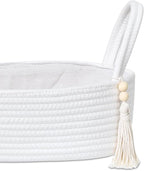ABenkle Small Storage Basket, Jute Rope Woven Toilet Paper Tray Organizer - Image 3