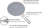 11" Silicone Splatter Screen Pan Cover - Image 4