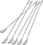 Briout 6 Pieces Bar Spoon, 12 Inches Long Handle Drink Stirrer by Briout