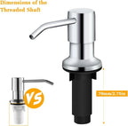 Soap Dispenser for Kitchen Sink, Built in Sink Soap Dispenser Lotion Dispenser - Image 4
