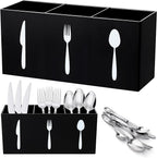 Suzile Acrylic Cutlery Storage Organizer Bin Silverware Caddy Countertop Knife by Suzile