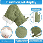 Oven Mitts and Pot Holders 4 pcs Set, High Heat Resistant 500 Degree Extra - Image 4