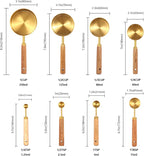 Gold Measuring Cups and Spoons Set - Image 2
