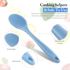 Shappy 4 Pieces Silicone Cooking Spoons 10.6 Inch Heat Resistant Kitchen Spoons - Image 3