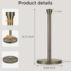 Antique Bronze Paper Towel Holder Countertop, Freestanding Paper Towel Stand - Image 8