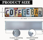 Coffee Bar Sign for Coffee Bar Decor, Retro Tin Metal Sign, Rustic Farmhouse - Image 2