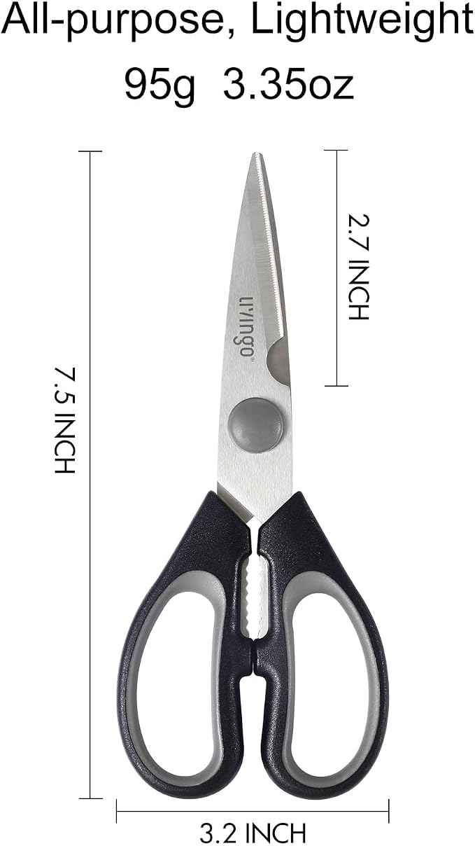 LIVINGO 7.5" Kitchen Scissors All Purpose - Image 2