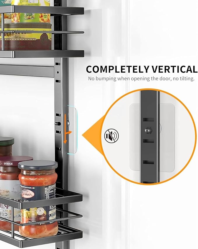 Moforoco 12.2" Narrow 9-Tier Over The Door Pantry Organizer, Pantry - Image 4