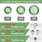 Tcamp Ice Cube Tray for 30 oz Tumbler Cup Ice Mold, Ice Drink - Image 3