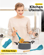 Silicone Soup Ladle and Spaghetti Spoon Set - Image 4