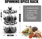 Revolving Spice Rack Organizer Countertop, Spinning Spice Storage Rack Tower - Image 6