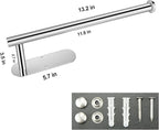 Paper Towel Holder with 2 Hooks-Under Cabinet Paper Towel Holder - Image 2