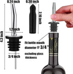 Pafusen 6 Pack Liquor Bottle Pourers, Liquor Pour Spout - Image 5