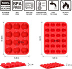 Silicone Muffin Pan, Mini Muffin Pan, Regular 12 Cups and Mini 24 Cups Cupcake - Image 2