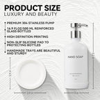 Glass Soap Dispenser Bathroom Set by Janxin, Foaming Kitchen soap Dispenser - Image 2