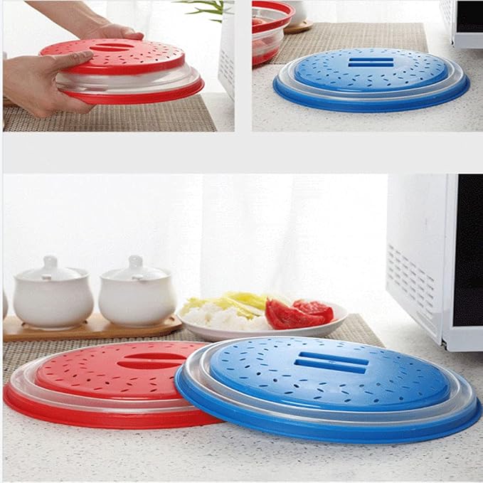Small Collapsible Microwave Splatter Cover, Microwave Plate Cover - Image 4