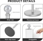 Paper Towel Holder Countertop Silver, Unique Silver Ball Decor, Brass Paper - Image 7
