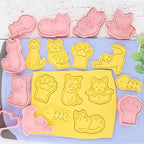 8 Pcs Cookie Cutters Set 3D Holiday Cookie Cutters - Image 4
