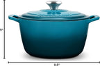 ROSSALLINI Signature Enameled Cast Iron Dutch Oven, Non-Stick Serving Pot - Image 10