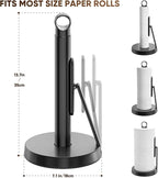 theaoo Heavy-Duty Stainless Steel Paper Towel Holder - Image 2