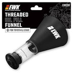 EWK Oil Funnel Threaded Engine Oil Fill Funnel, Secure No-Leak Design by EWKTool