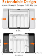 Lifewit Silverware Drawer Organizer, Expandable Utensil Tray - Image 3