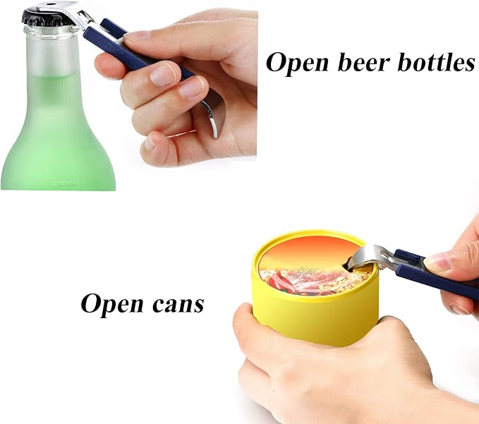 3 Pieces Magnetic Bottle Openers Can Opener Classic Beer Opener Stainless Steel - Image 4