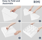 Joyoldelf Sock Drawer Organizer Divider 2 Packs Underwear Organizer, 24 Cell + - Image 7