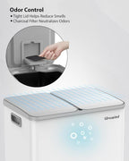 Lovewind Kitchen Trash Can, 2 x 8 Gallon Stainless Steel Trash and Recycle Bin - Image 8