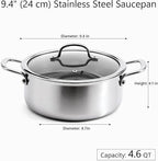 4.6 Qt Stainless Steel Stock Pot - Image 7