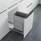 Dowell B15 Aluminum Base Wastebasket Pullout by DowellKitchenBath