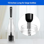 Bottle Brush, Long Stainless Steel Handle Water Bottle Brush Cleaner, Sports - Image 7
