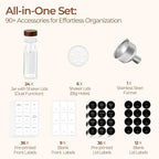 ComSaf 24Pcs Glass Spice Jars - Image 7
