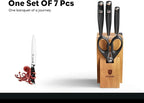 BRODARK Knife Set: 7 Piece Ultra Sharp Kitchen Knife Set Without Steak Knives - Image 7