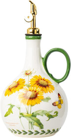 Ceramic Olive Oil Dispenser, 27 oz Floral Pattern Cruet by CABILON
