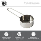 American Metalcraft 1-1/2 Cup Stainless Steel Measuring Cup - Image 3