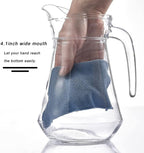 SOUJOY 2 Pack Plastic Pitcher, 68Oz Clear Iced Water Jug - Image 4