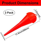 3-Pack Long-Neck Oil Funnels, Gas & Transmission Fluid - Image 2