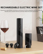 CIRCLE JOY Electric Wine Bottle Opener Set Rechargeable 7-in-1 Wine Set - Image 2