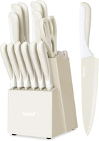 hecef 15 Pieces Kitchen Knife Set by hecef