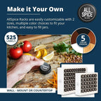 AllSpice Spice Rack Organizer, 525 Unique Labels, Countertop or Wall Mount - Image 4