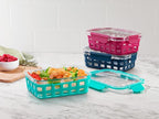 Ello Duraglass 3.4 Cup Meal Prep Sets 6Pc, 3 Pack Set- Glass Food Storage - Image 6