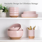 AmorArc 9.8’’ Ceramic Serving Bowls, 90 OZ Extra Large Salad Bowls Set of 2 - Image 8