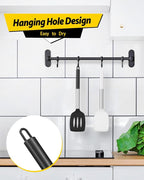 Pack of 2 Silicone Solid Turner, Non Stick Slotted Kitchen Spatulas, High Heat - Image 6