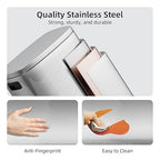 KUK 13 Gallon/50L Stainless Steel Kitchen Trash Can - Image 6