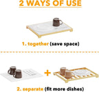 SpaceAid Bamboo Rack Dish Pad, Instant Dry Diatomaceous Earth Mat - Image 5